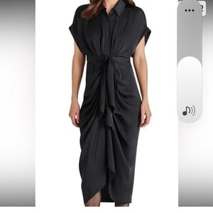 Steve Madden Black Midi Dress